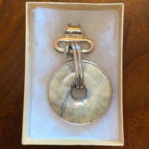 Stone sterling silver pendant
